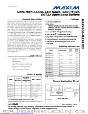 MAX4202EUK datasheet pdf MAXIM - Dallas Semiconductor