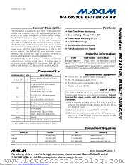 MAX4210EEVKIT datasheet pdf MAXIM - Dallas Semiconductor