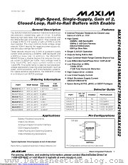 MAX4222EEE+ datasheet pdf MAXIM - Dallas Semiconductor