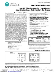MAX4250EUK+ datasheet pdf MAXIM - Dallas Semiconductor