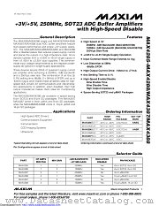 MAX4387EUA+ datasheet pdf MAXIM - Dallas Semiconductor