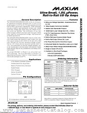 MAX4291EXK+ datasheet pdf MAXIM - Dallas Semiconductor