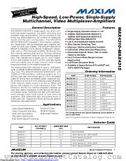 MAX4310ESA+T datasheet pdf MAXIM - Dallas Semiconductor