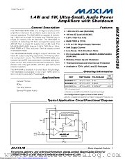 MAX4364ESA/V+ datasheet pdf MAXIM - Dallas Semiconductor