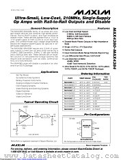 MAX4384EUP+T datasheet pdf MAXIM - Dallas Semiconductor