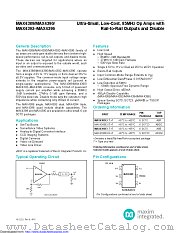 MAX4392ESA+T datasheet pdf MAXIM - Dallas Semiconductor