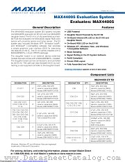 MAX44005EVSYS datasheet pdf MAXIM - Dallas Semiconductor