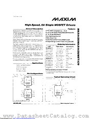 MAX4420MJA/883B datasheet pdf MAXIM - Dallas Semiconductor
