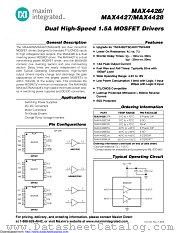 MAX4427ESA-T datasheet pdf MAXIM - Dallas Semiconductor