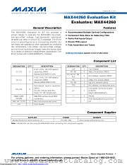 MAX44260EVKIT# datasheet pdf MAXIM - Dallas Semiconductor