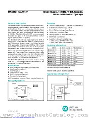 MAX4436EUA+ datasheet pdf MAXIM - Dallas Semiconductor