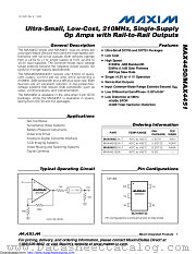 MAX4451EKA+T datasheet pdf MAXIM - Dallas Semiconductor