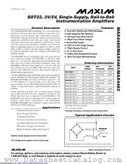MAX4460EUT+T datasheet pdf MAXIM - Dallas Semiconductor