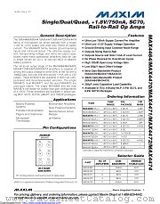 MAX4472EUD+ datasheet pdf MAXIM - Dallas Semiconductor