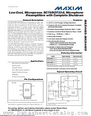 MAX4466EUK+T datasheet pdf MAXIM - Dallas Semiconductor