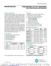 MAX4481AXT+ datasheet pdf MAXIM - Dallas Semiconductor