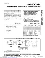 MAX4502EXK+T datasheet pdf MAXIM - Dallas Semiconductor
