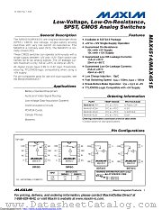 MAX4514EUK+T datasheet pdf MAXIM - Dallas Semiconductor