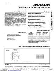 MAX4527CSA+T datasheet pdf MAXIM - Dallas Semiconductor