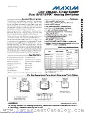 MAX4541EKA+ datasheet pdf MAXIM - Dallas Semiconductor
