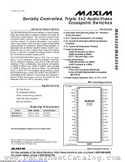 MAX4549EAX-T datasheet pdf MAXIM - Dallas Semiconductor
