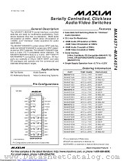 MAX4571CWI+ datasheet pdf MAXIM - Dallas Semiconductor