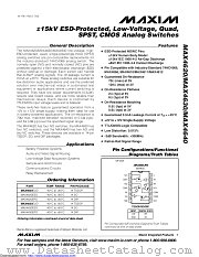 MAX4630ESD datasheet pdf MAXIM - Dallas Semiconductor