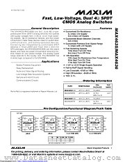 MAX4635EUB/GG8 datasheet pdf MAXIM - Dallas Semiconductor