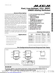 MAX4646EUA+ datasheet pdf MAXIM - Dallas Semiconductor
