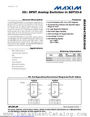 MAX4648EUT+ datasheet pdf MAXIM - Dallas Semiconductor