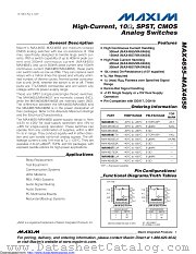 MAX4656EUA+T datasheet pdf MAXIM - Dallas Semiconductor