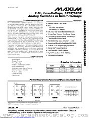 MAX4686EBT datasheet pdf MAXIM - Dallas Semiconductor