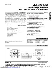 MAX4695EUB+ datasheet pdf MAXIM - Dallas Semiconductor