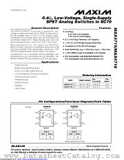 MAX4716EXK datasheet pdf MAXIM - Dallas Semiconductor
