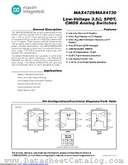 MAX4729ELT+T datasheet pdf MAXIM - Dallas Semiconductor