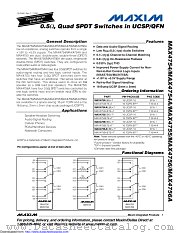 MAX4754ETE+ datasheet pdf MAXIM - Dallas Semiconductor