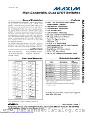 MAX4761A datasheet pdf MAXIM - Dallas Semiconductor