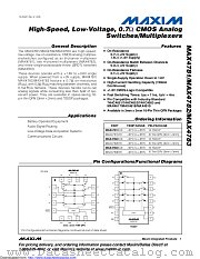 MAX4782ETE+T datasheet pdf MAXIM - Dallas Semiconductor