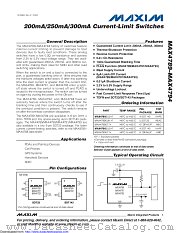 MAX4794ETT+TG075 datasheet pdf MAXIM - Dallas Semiconductor
