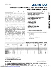 MAX4828 datasheet pdf MAXIM - Dallas Semiconductor