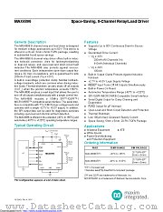 MAX4896ATP+T datasheet pdf MAXIM - Dallas Semiconductor