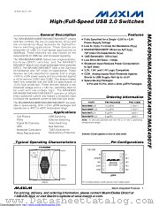 MAX4906 datasheet pdf MAXIM - Dallas Semiconductor