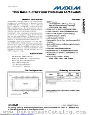MAX4927 datasheet pdf MAXIM - Dallas Semiconductor