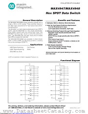 MAX4948EBA+T datasheet pdf MAXIM - Dallas Semiconductor