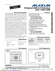 MAX4983EELB+ datasheet pdf MAXIM - Dallas Semiconductor
