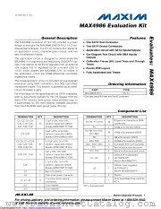 MAX4986EVKIT+ datasheet pdf MAXIM - Dallas Semiconductor