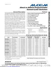 MAX4995AFAUT+T datasheet pdf MAXIM - Dallas Semiconductor