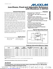 MAX6037AAUK41 datasheet pdf MAXIM - Dallas Semiconductor
