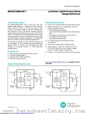 MAX6071UNT25+TCGR datasheet pdf MAXIM - Dallas Semiconductor