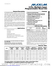 MAX6306UK29D3+ datasheet pdf MAXIM - Dallas Semiconductor